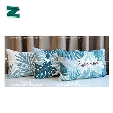 Đệm in hình chữ nhật Polyester giống như vải vải